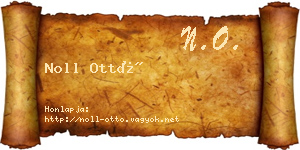 Noll Ottó névjegykártya