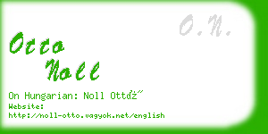 otto noll business card